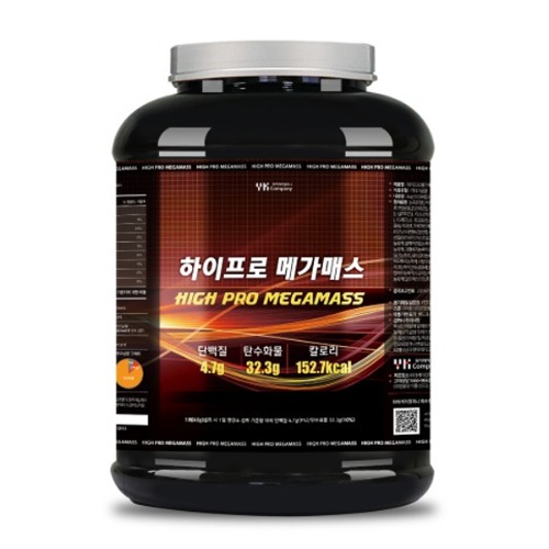 하이 프로 메가매스 4kg 탄수화물 체중업 헬스 단백질 보충제
